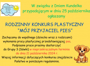 Rodzinny konkurs plastyczny "Mój przyjaciel pies"