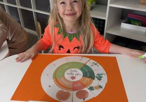 Dzień Dyni- dzieci układają cykl rozwoju dyni