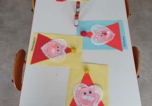 praca plastyczna Mikołaj