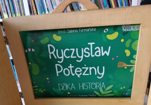 Strona tytułowa opowiadania "Ryczysław Potężny, Dzika historia"