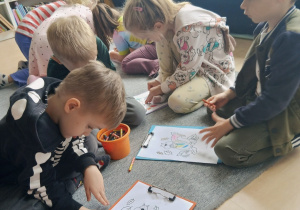 Misie kolorują wiewiórki